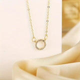 Women's Stone Pendant with Chain Micro Plating Jewellery