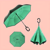 Double Layer Inverted Reversible Umbrella (Multicolor) Accessories