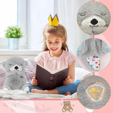 Kids Breathing Teddy Bear with Soothing Music, Comfort Plush