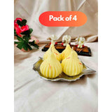 Modak Shaped Candles Pack of 4 Quirky Home Essentials