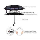 Double Layer Inverted Reversible Umbrella (Multicolor) Accessories