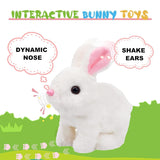Kids Bunny Toy, Hopping Bunny Toy Interactive Electronic Pet with Sounds and Movement