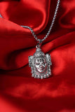Silver Mahakal Pendant WIth Chain Jewellery