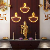 Diwali Diya Neon Sign Strip Lights Pack of 2 Quirky Home Essentials Quirky Home Essentials